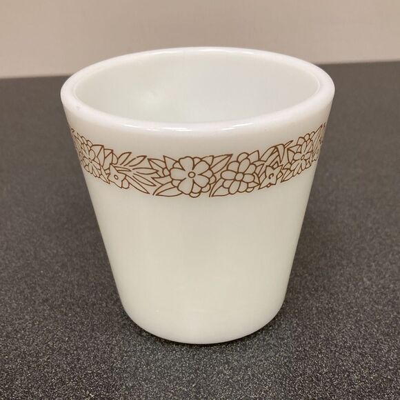 Pyrex Woodland 1410 Milk Glass D Handle Replacement Coffee Cup - Picture 4 of 10